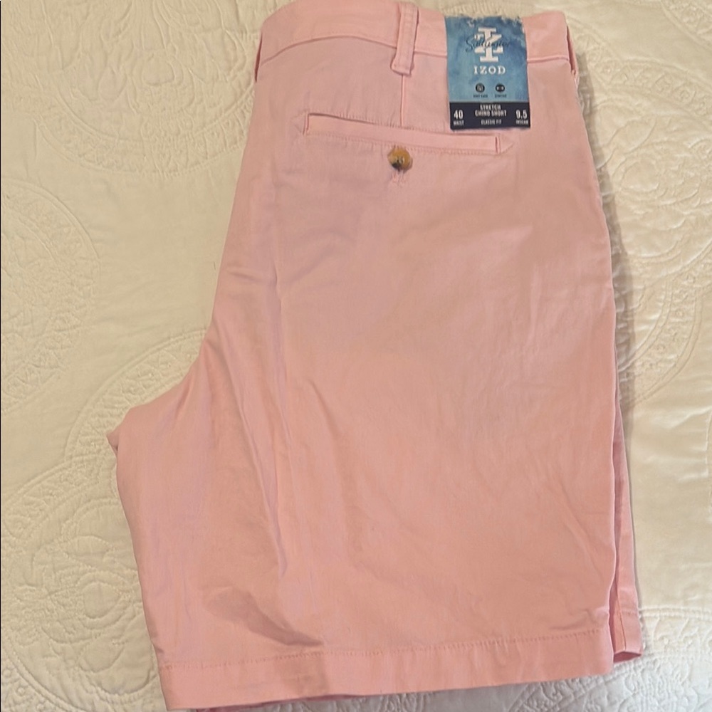 IZOD Pink Stretch Chino Shorts
